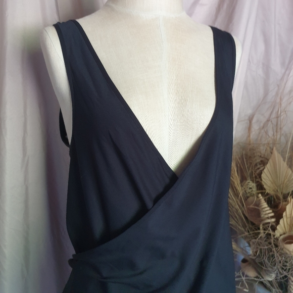 Fabletics 2 in 1 Lucia Blk Reversible Draped Tank-Top w/ Removable Sports Bra XS - Picture 5 of 16